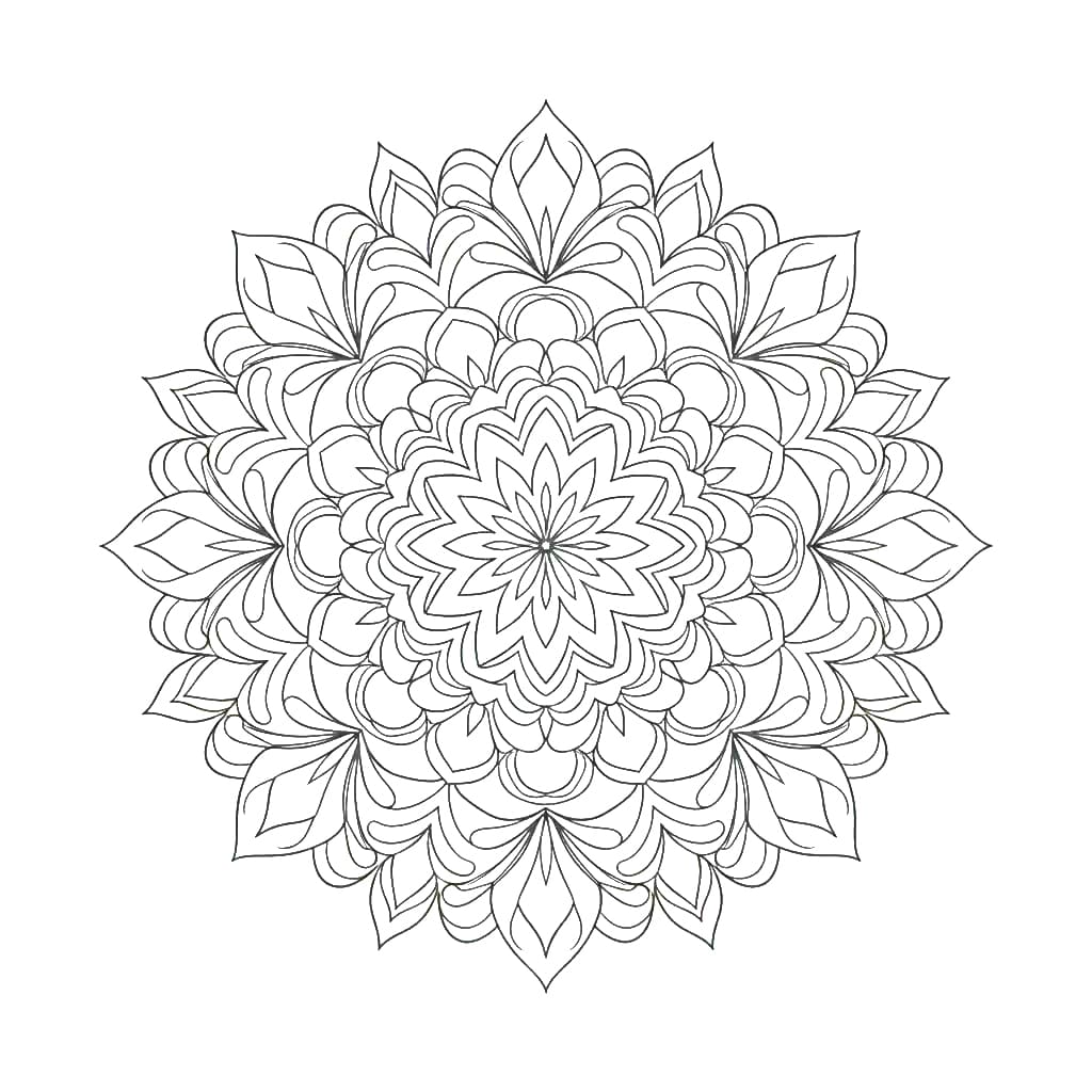 Cosmic Softness Modern Mandala Template Mandalas