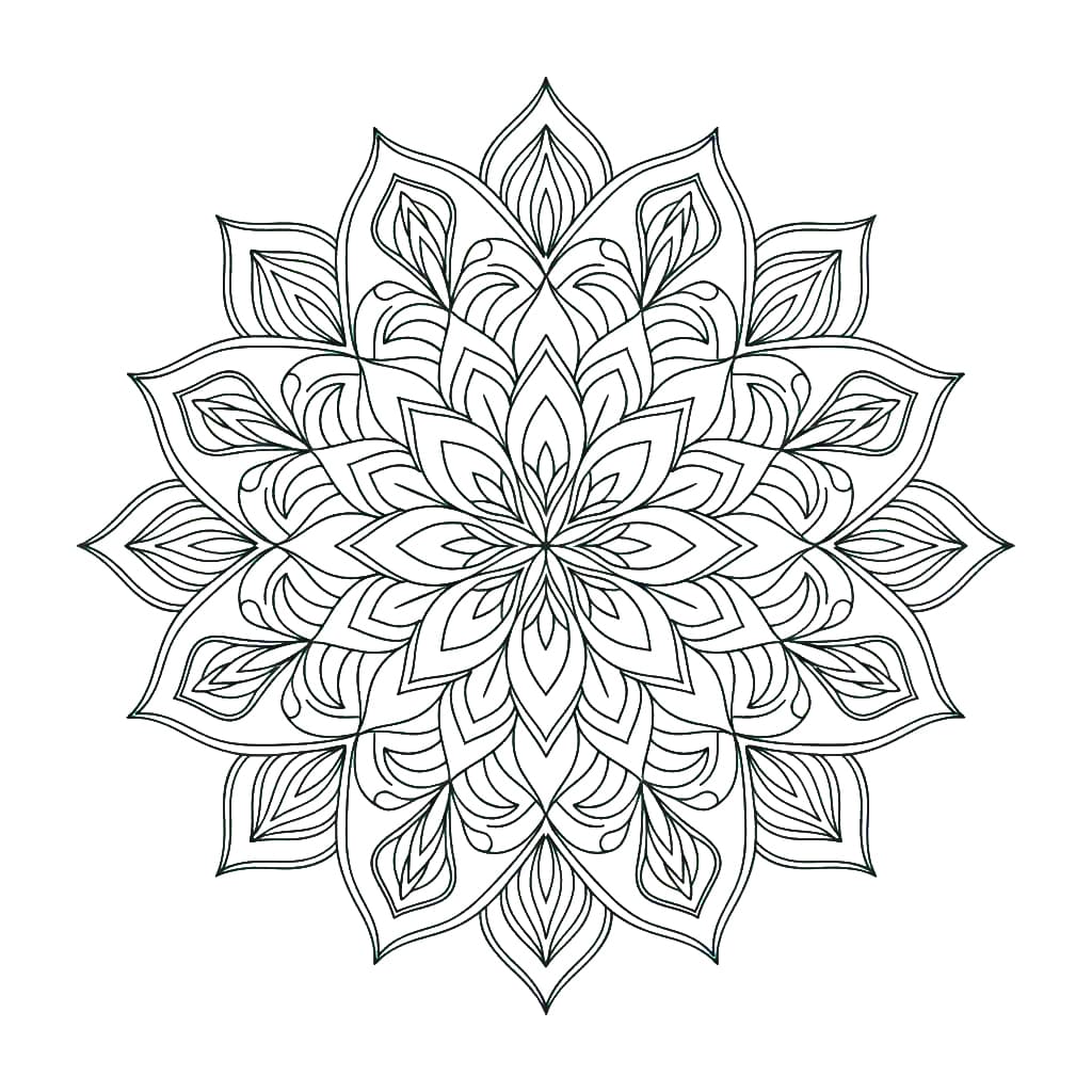 Ethereal Circle Mandala Template Mandalas