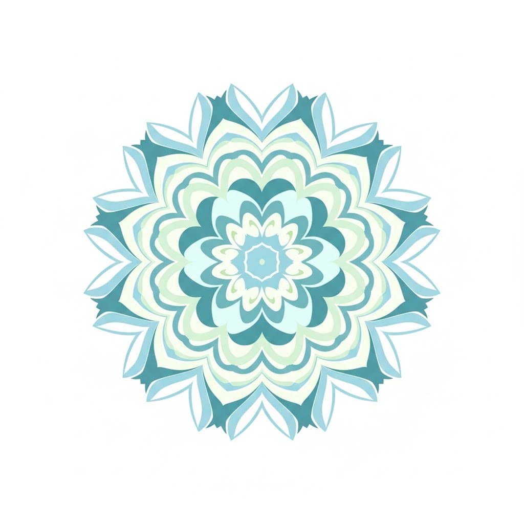 Fluid Grace Modern Mandala Template Mandalas