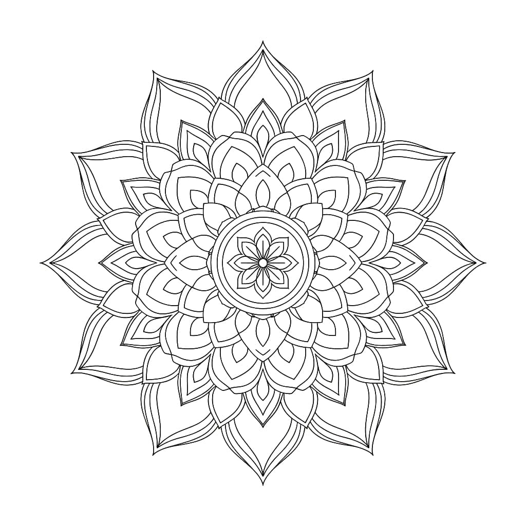 Gentle Unity Modern Mandala Template Mandalas