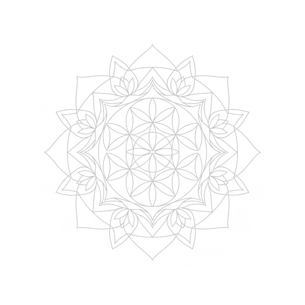 Harmonic Field Flower of Life Mandala Template Mandalas