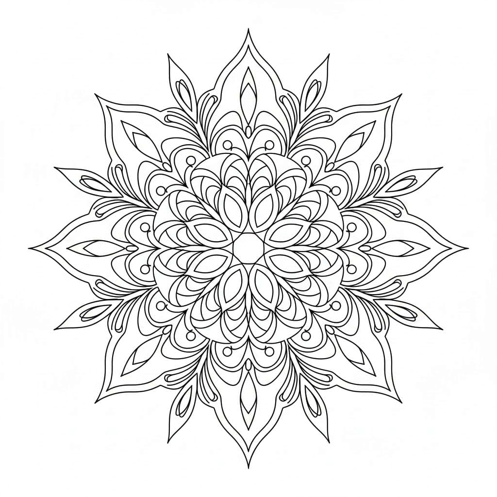 Mystic Circle Mandala Template Mandalas