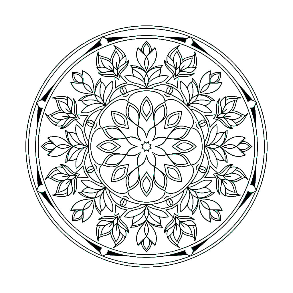 Opaline Circle Mandala Template Mandalas