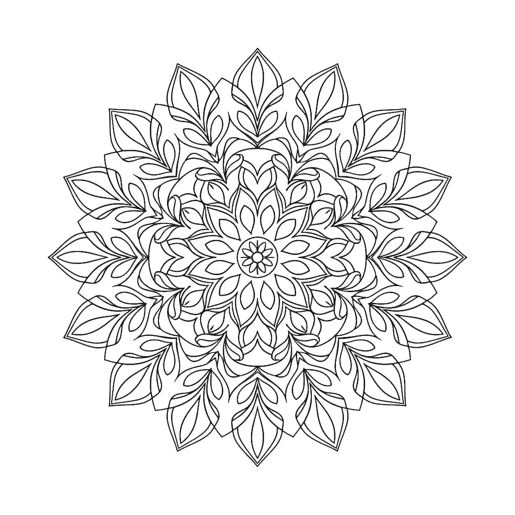 Pearl Motion Modern Mandala Template Mandalas