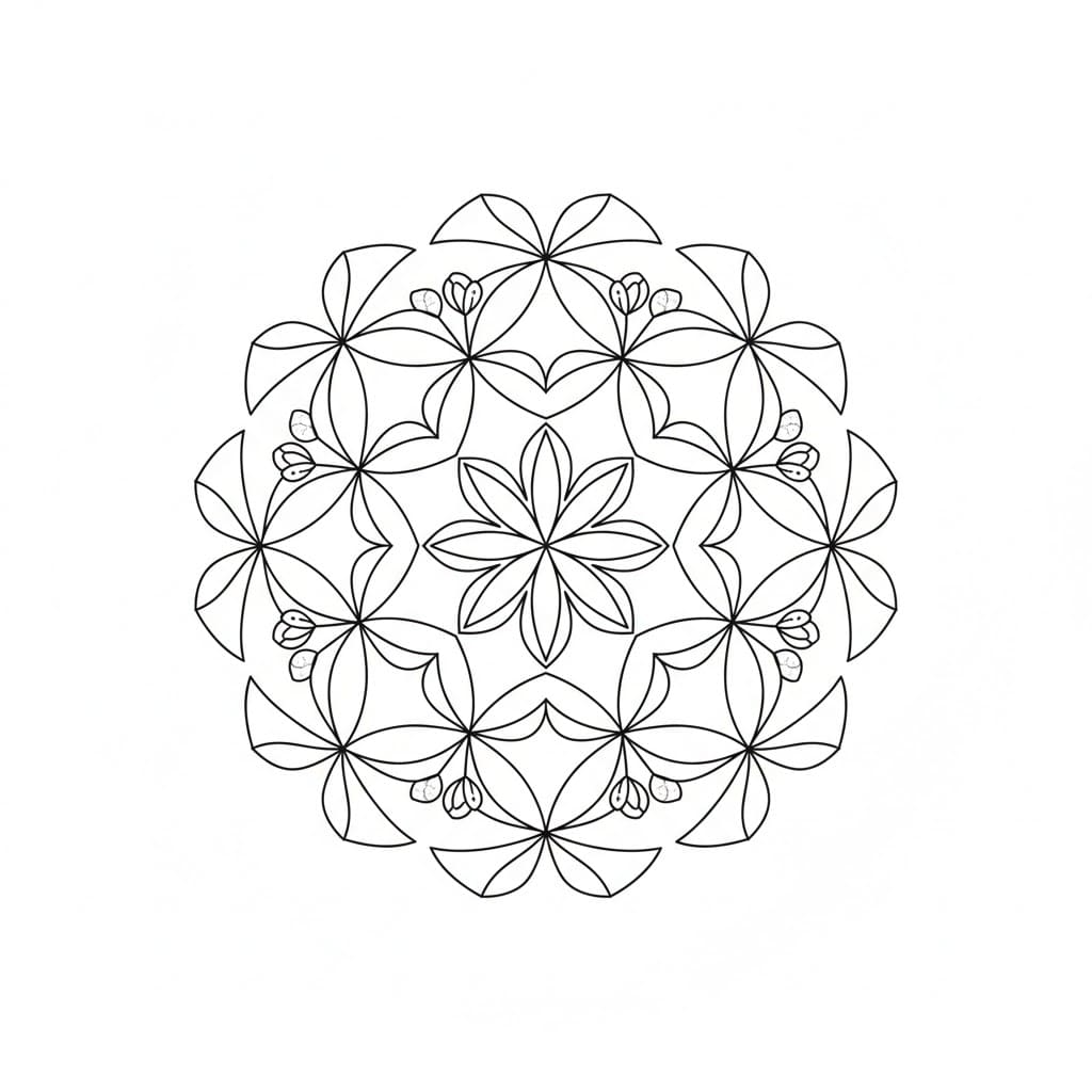 Pure Essence Flower of Life Mandala Template Mandalas