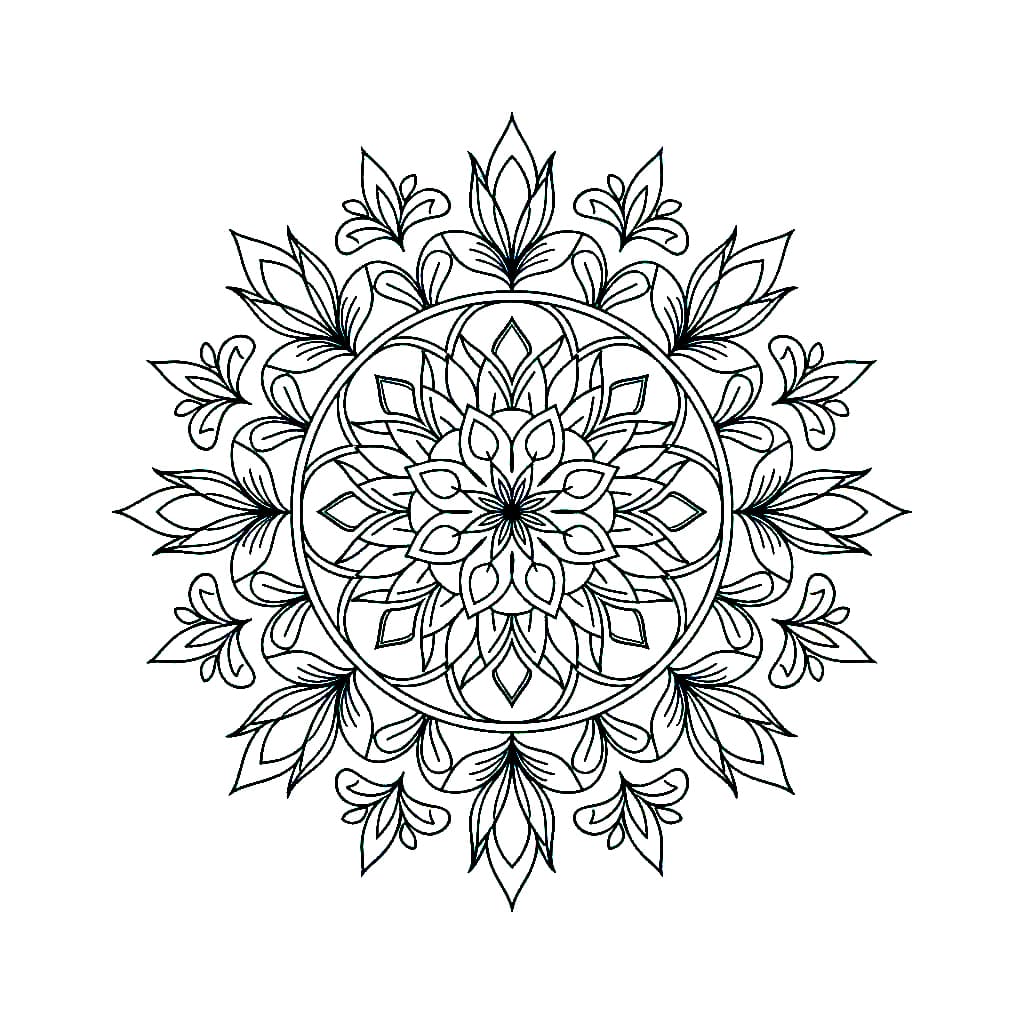 Pure Light Circle Mandala Template Mandalas