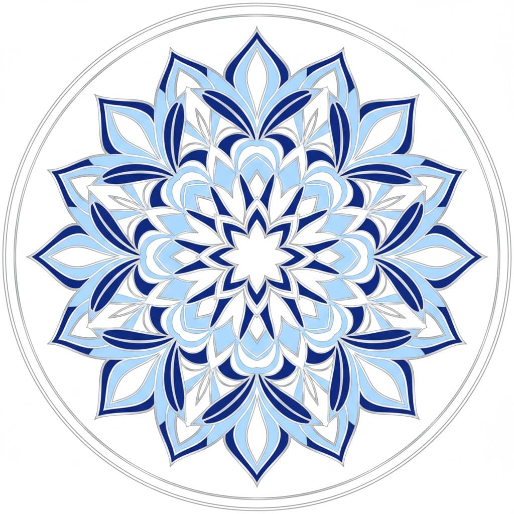 Pure Rhythm Modern Mandala Template Mandalas