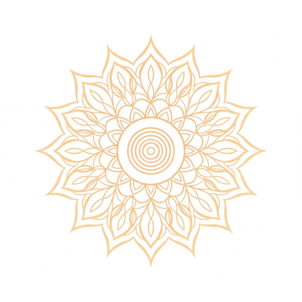 Radiant Seed Modern Mandala Template Mandalas