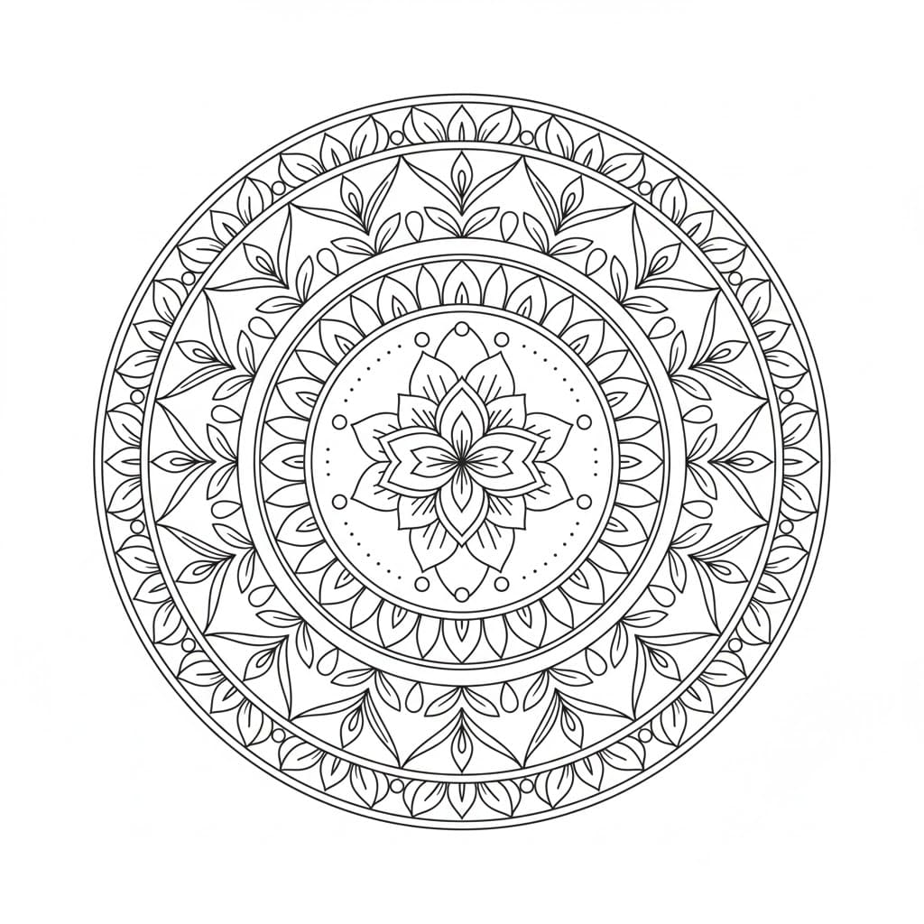 Sacred Circle Mandala Template Mandalas