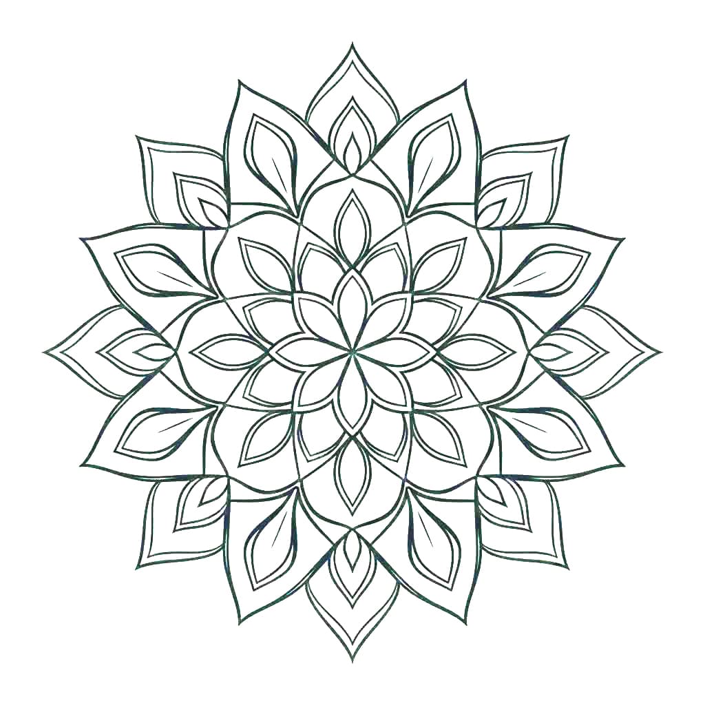 Sacred Mist Modern Mandala Template Mandalas