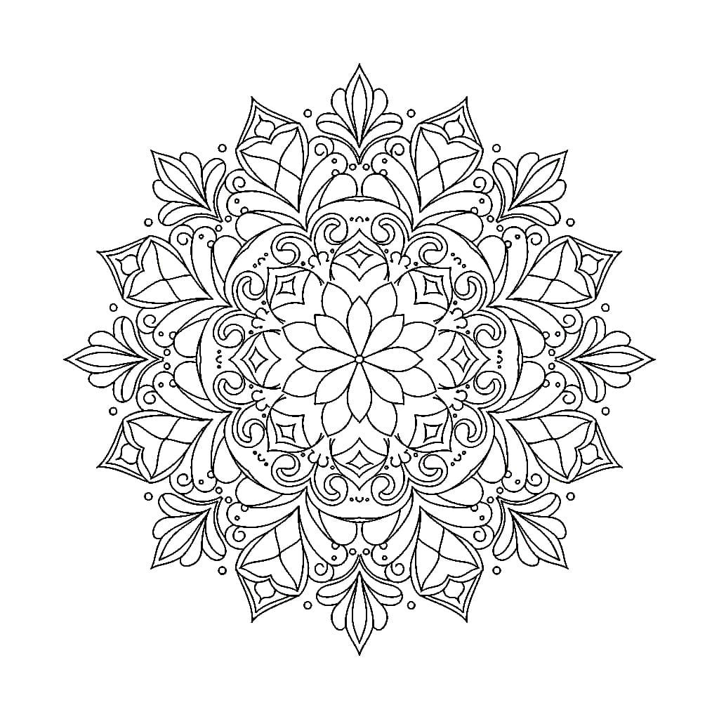 Silent Aura Circle Mandala Template Mandalas