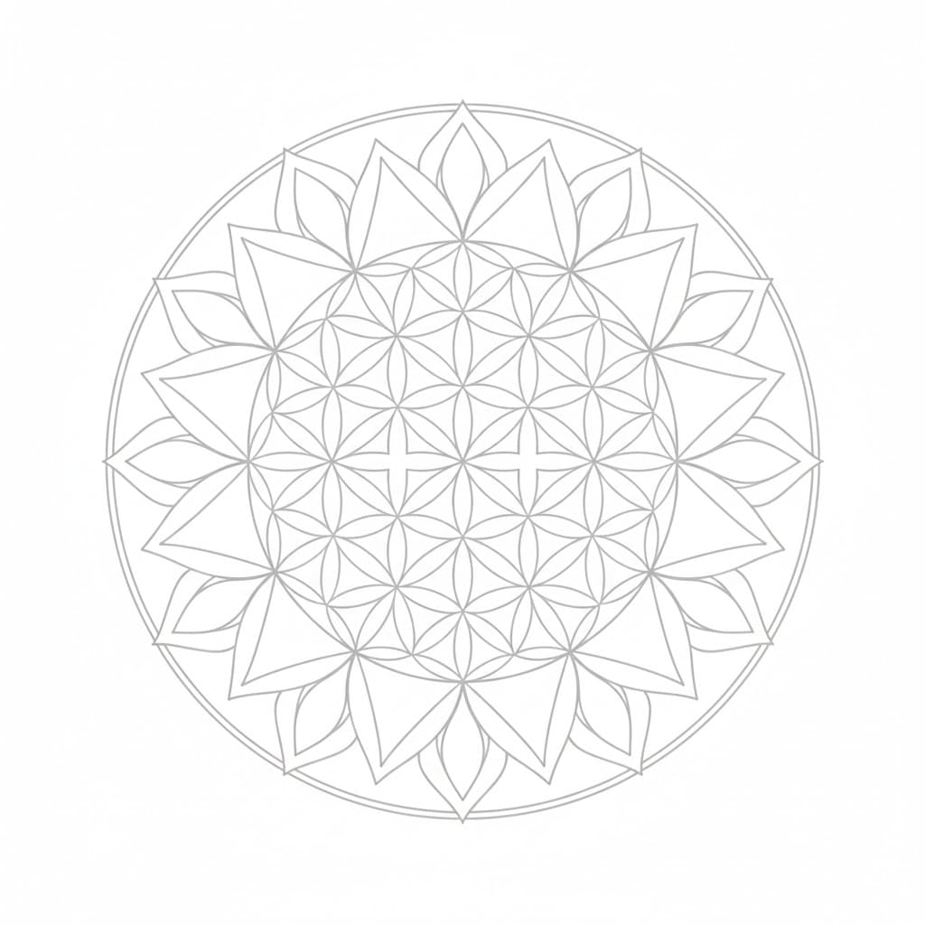 Timeless Form Flower of Life Mandala Template Mandalas