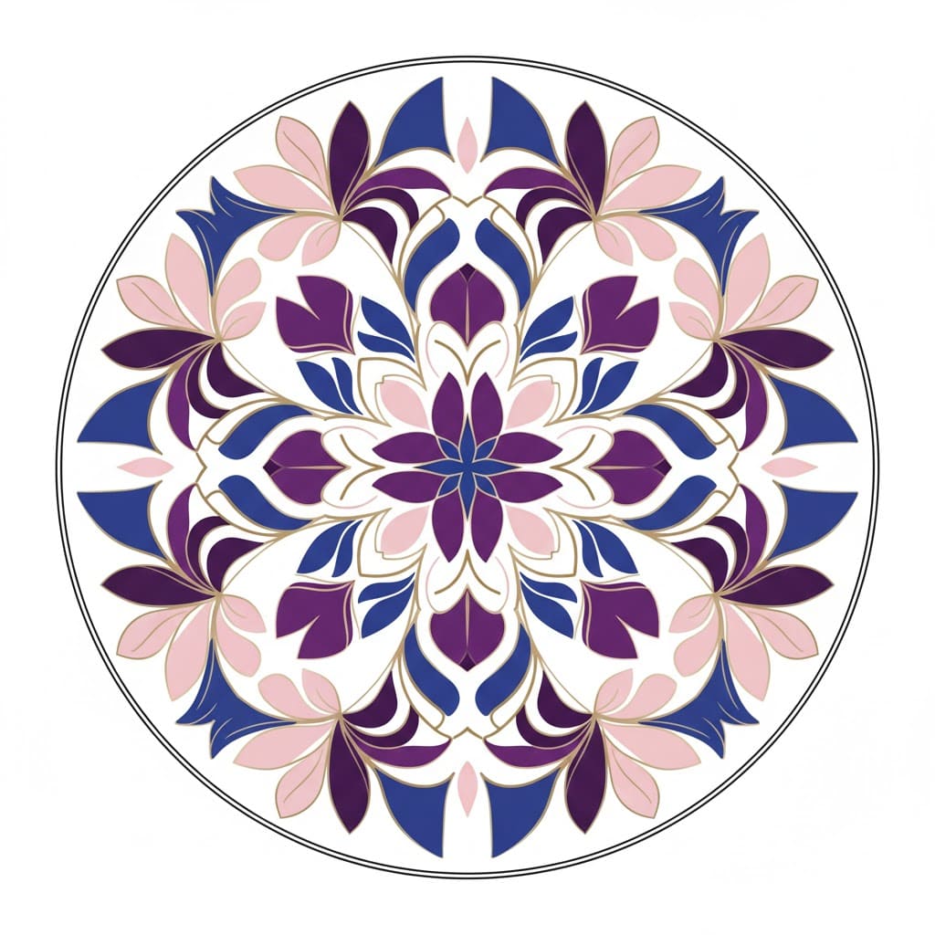 Velvet Aura Modern Mandala Template Mandalas