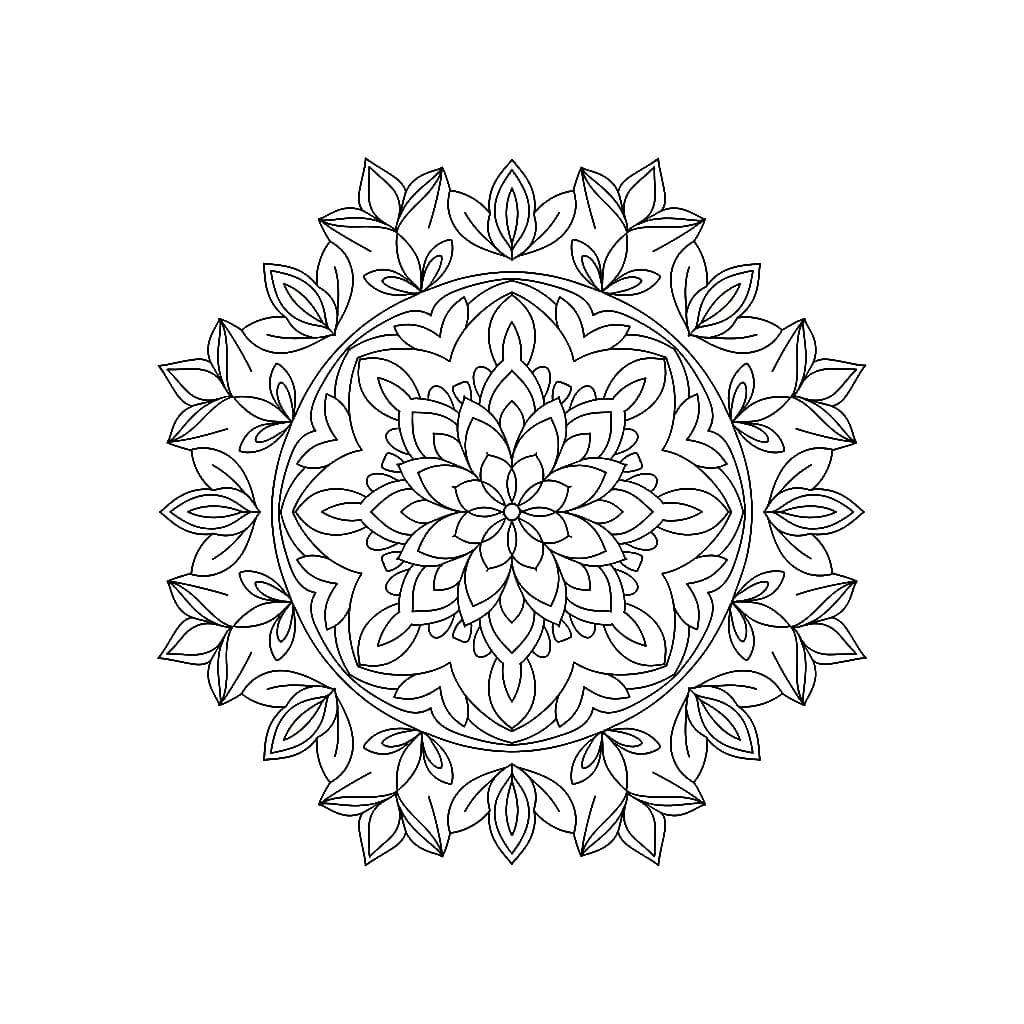 Whispering Circle Mandala Template Mandalas