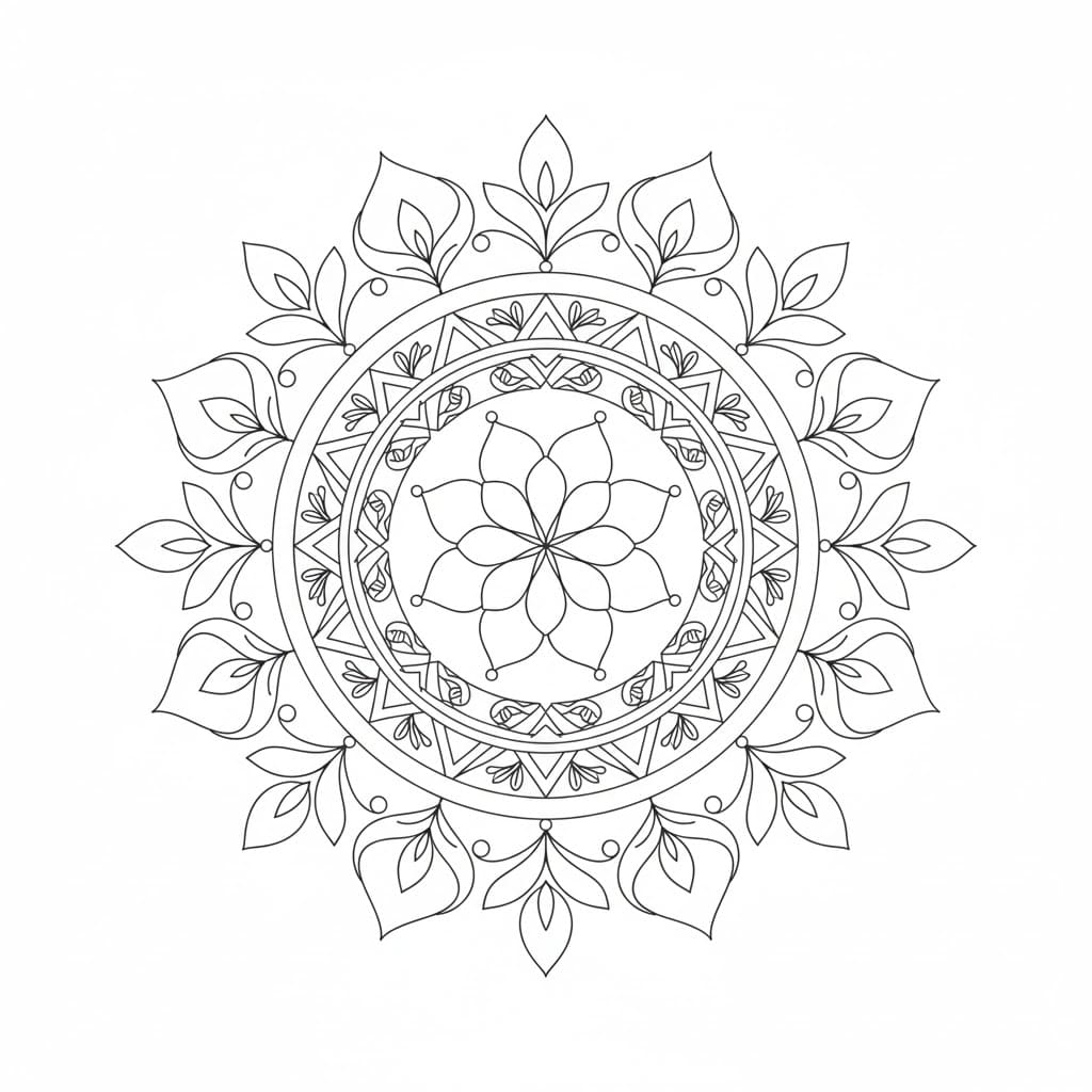 Ancient Path Tribal Mandala Template Mandalas