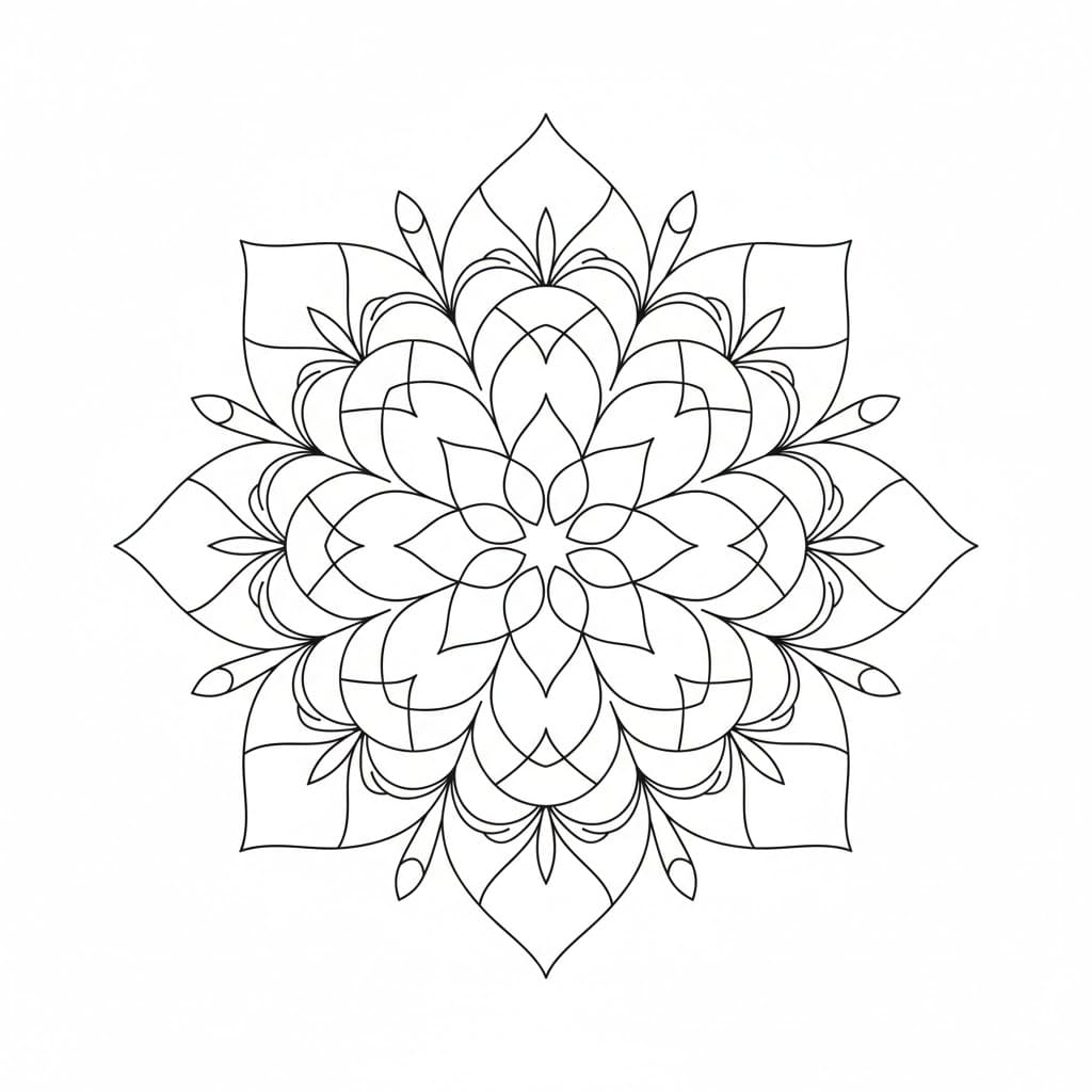 Balance Minimalist Mandala Template Mandalas