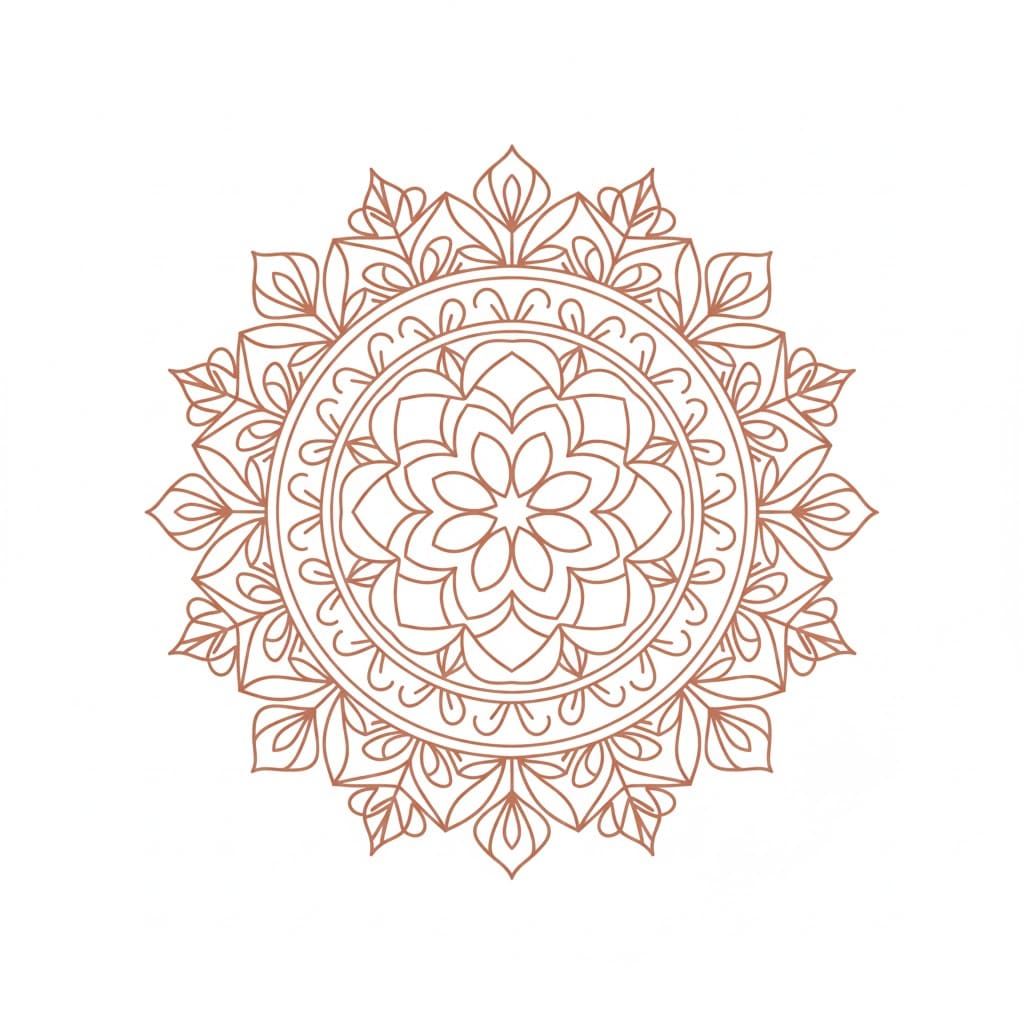 Clay Boho Mandala Template Mandalas