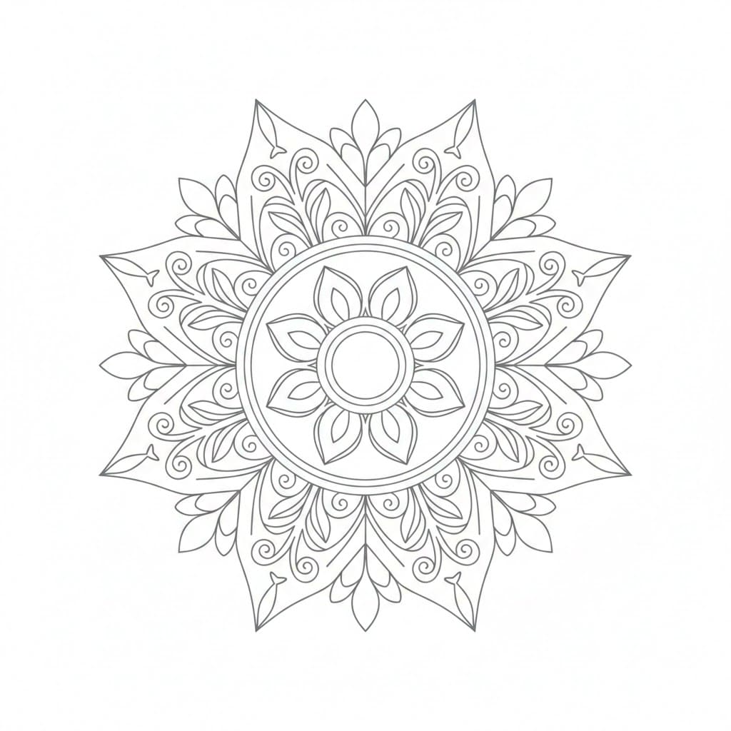 Dawncall Tribal Mandala Template Mandalas