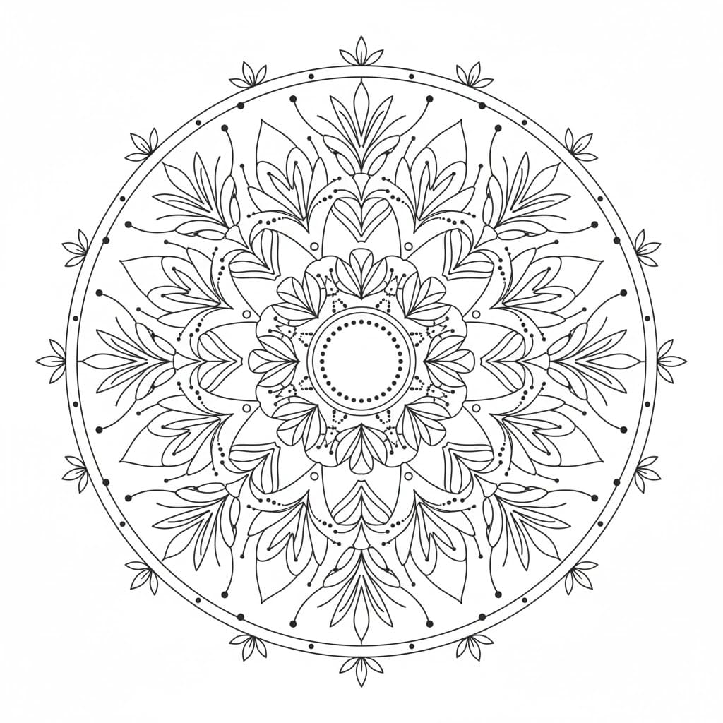 Dream Weave Dotwork Mandala Template Mandalas
