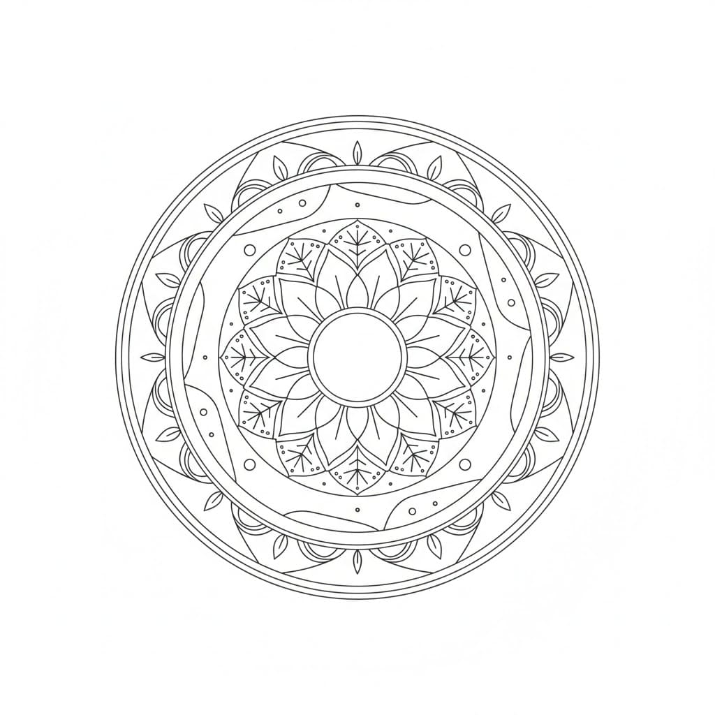 Earth Pulse Henna Mandala Template Mandalas