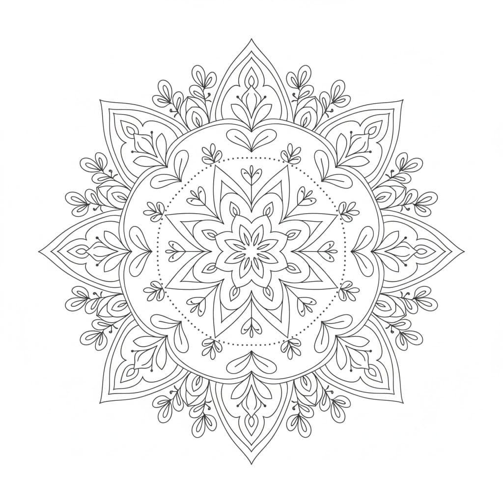 Earth Song Tribal Mandala Template Mandalas