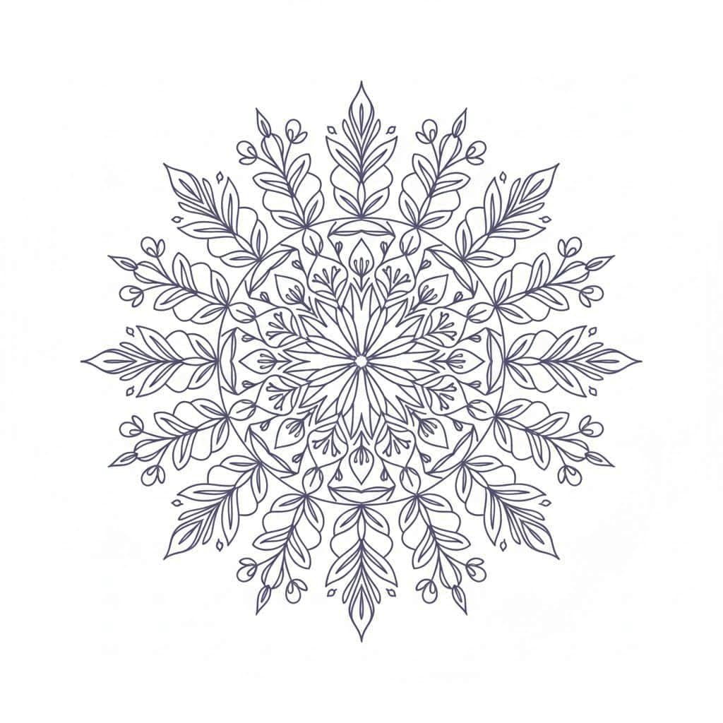 Elegant Floral Mandala Template Mandalas