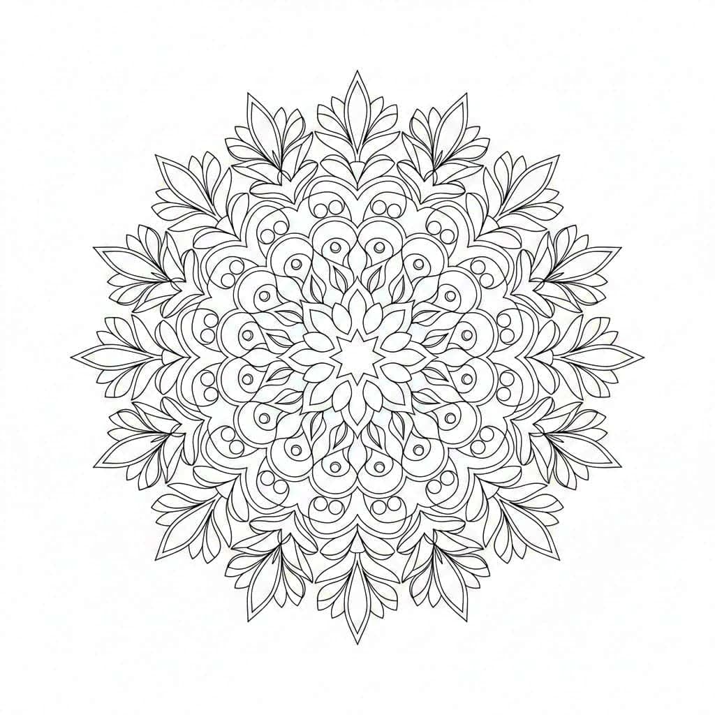 Filigree Intricate Mandala Template Mandalas