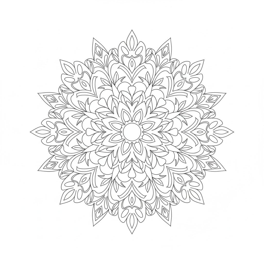 Firemark Tribal Mandala Template Mandalas