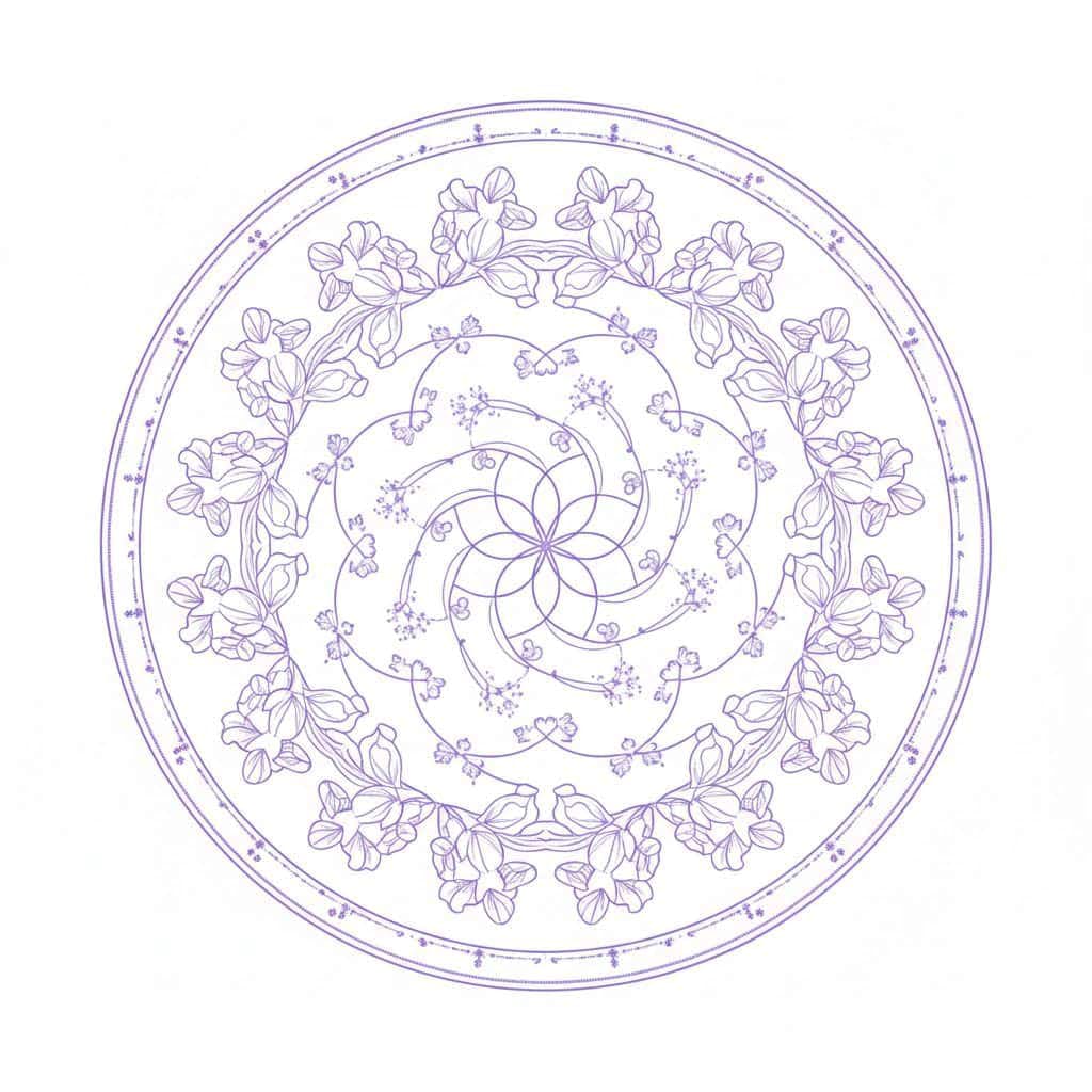Floral Mist Floral Mandala Template Mandalas