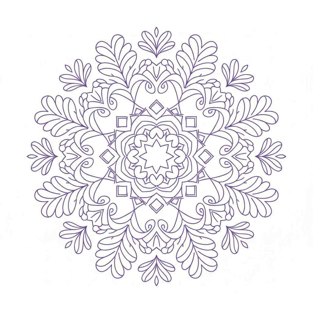 Gentle Aura Floral Mandala Template Mandalas
