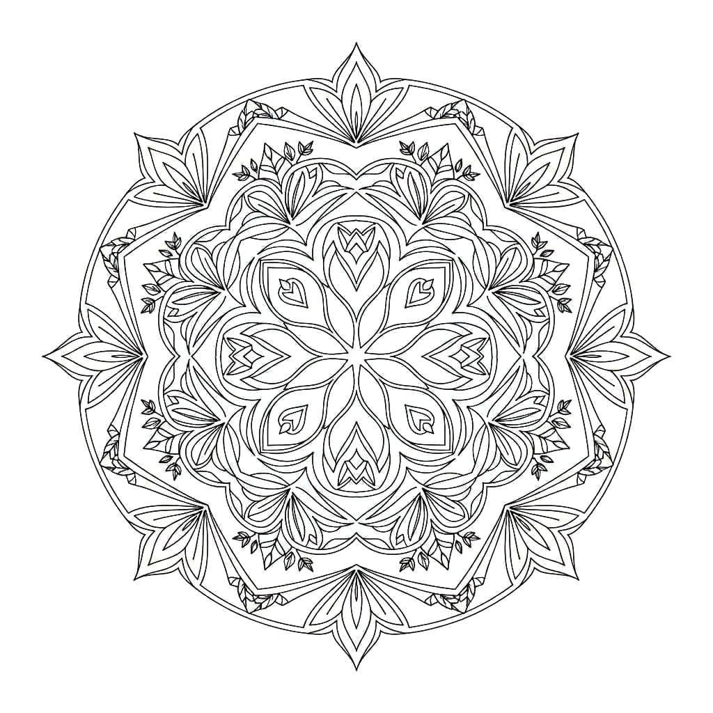 Gossamer Intricate Mandala Template Mandalas