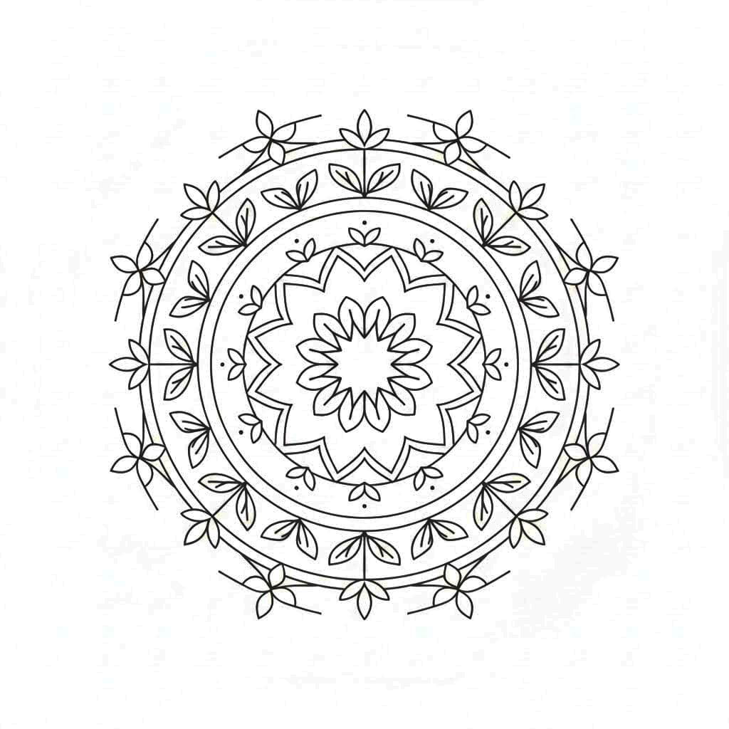 Graceful Orbit Ornamental Mandala Template Mandalas