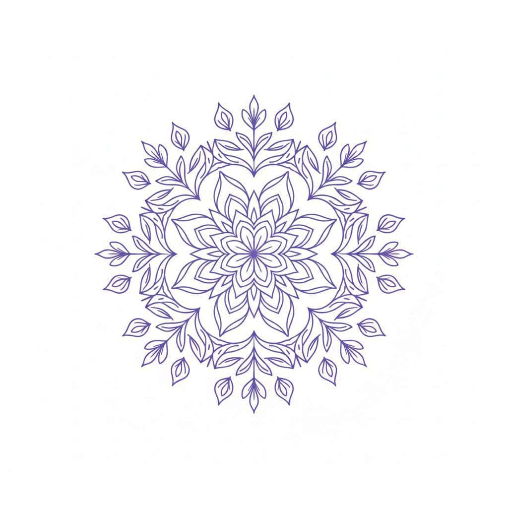 Harmony Bloom Floral Mandala Template Mandalas