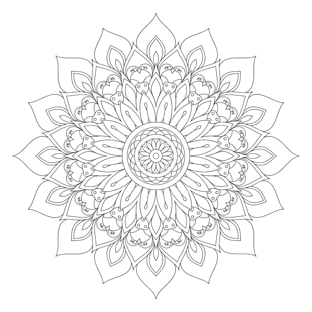 Inner Glow Ornamental Mandala Template Mandalas