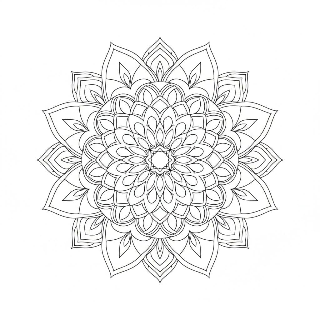 Laced Intricate Mandala Template Mandalas