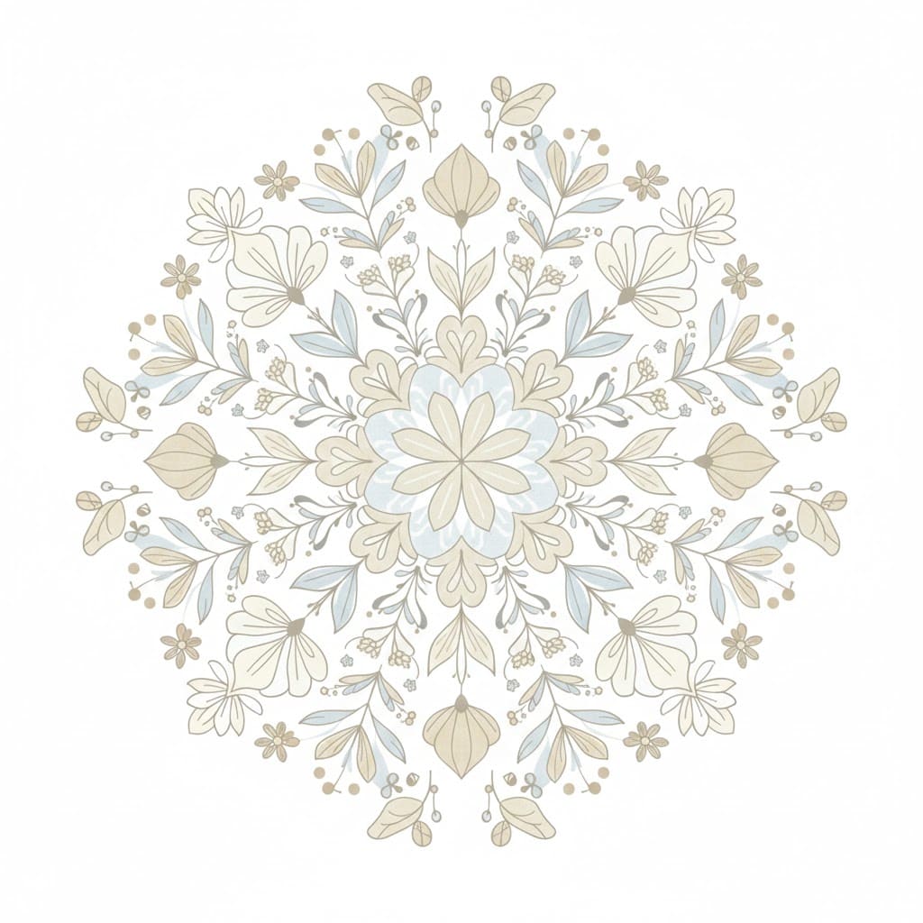 Linen Boho Mandala Template Mandalas