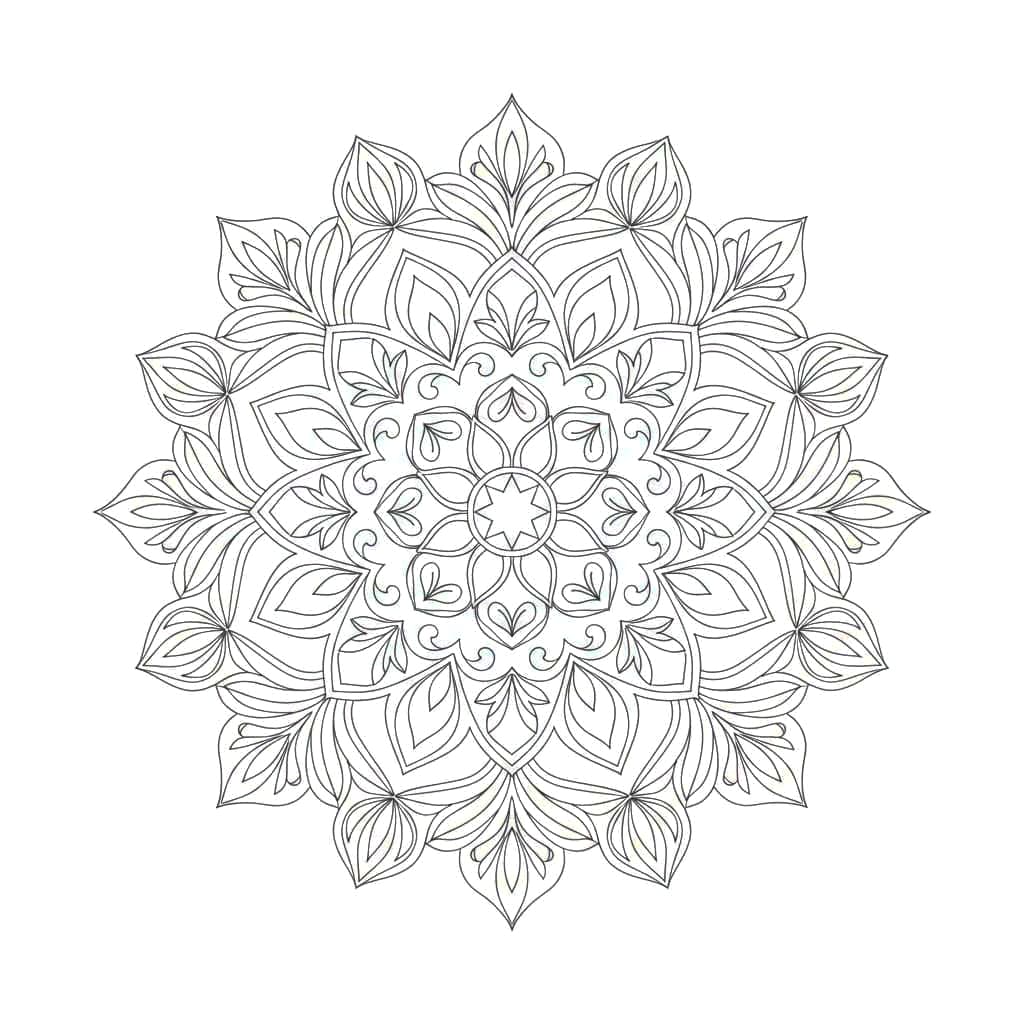 Lotus Filigree Intricate Mandala Template Mandalas