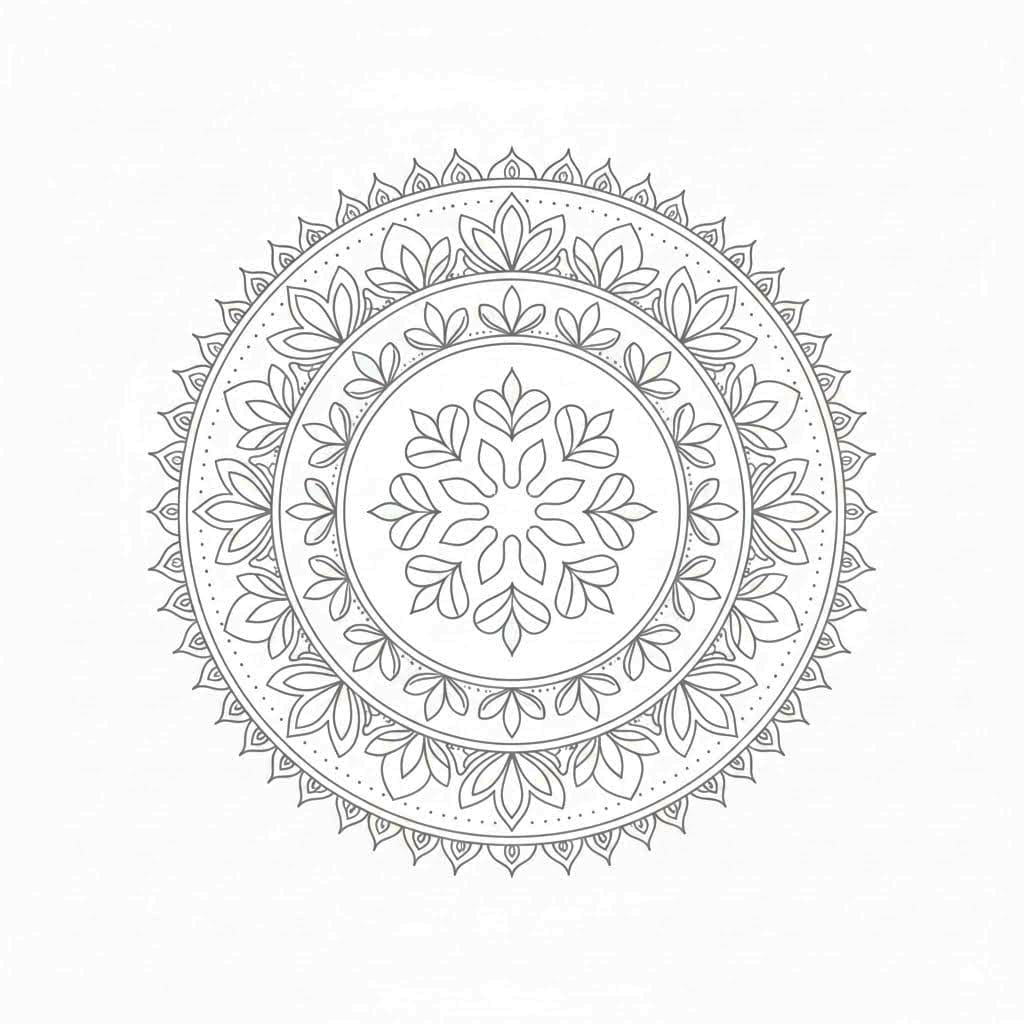 Oasis Boho Mandala Template Mandalas