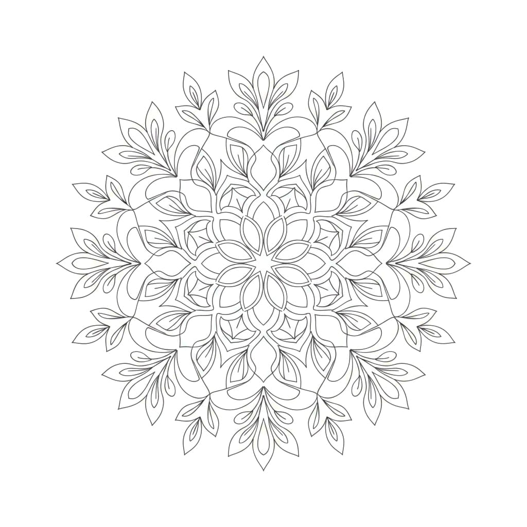 Peace Minimalist Mandala Template Mandalas