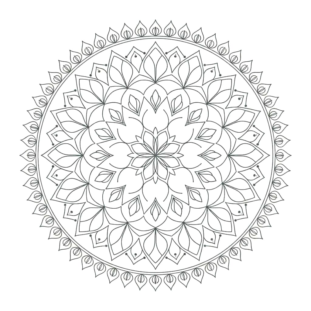 Petal Dream Floral Mandala Template Mandalas