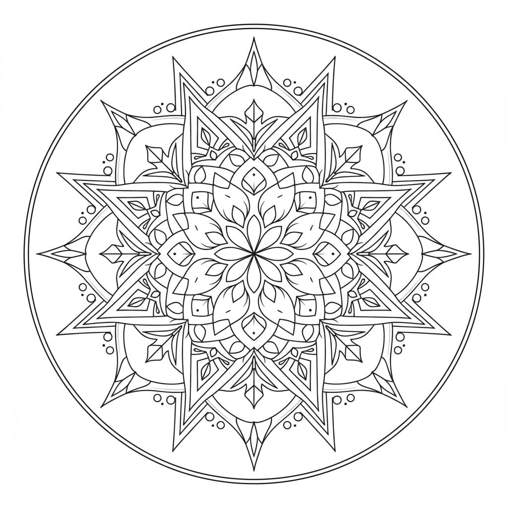 Primeval Tribal Mandala Template Mandalas