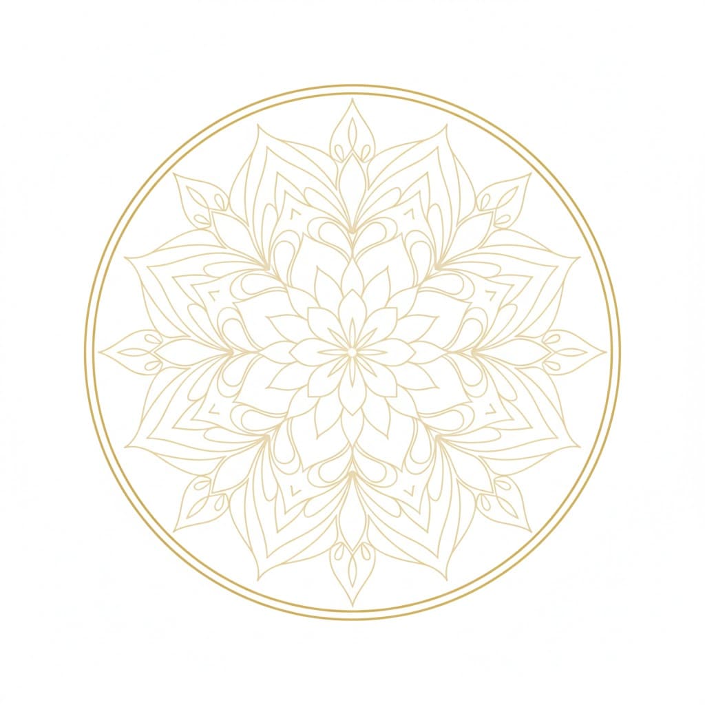Pure Design Symmetrical Mandala Template Mandalas