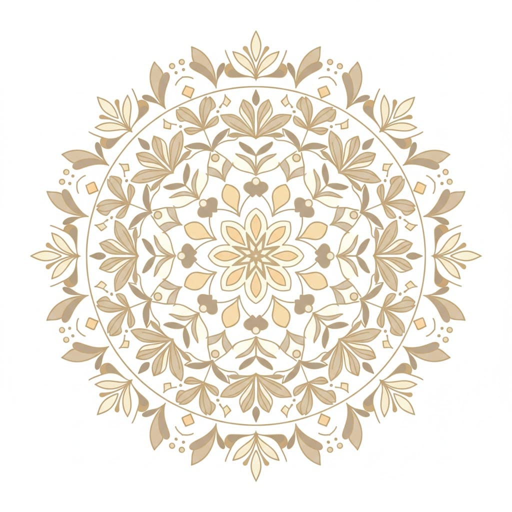 Pure Sand Boho Mandala Template Mandalas