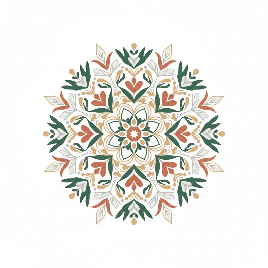 Quiet Earth Boho Mandala Template Mandalas