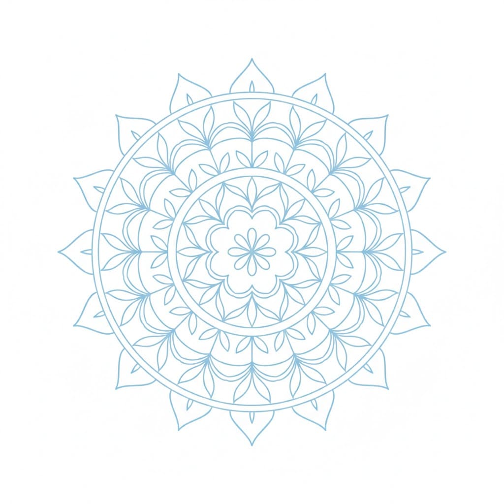 Quiet Essence Symmetrical Mandala Template Mandalas
