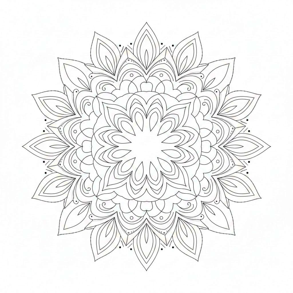 Stippled Mandala Templates Mandalas