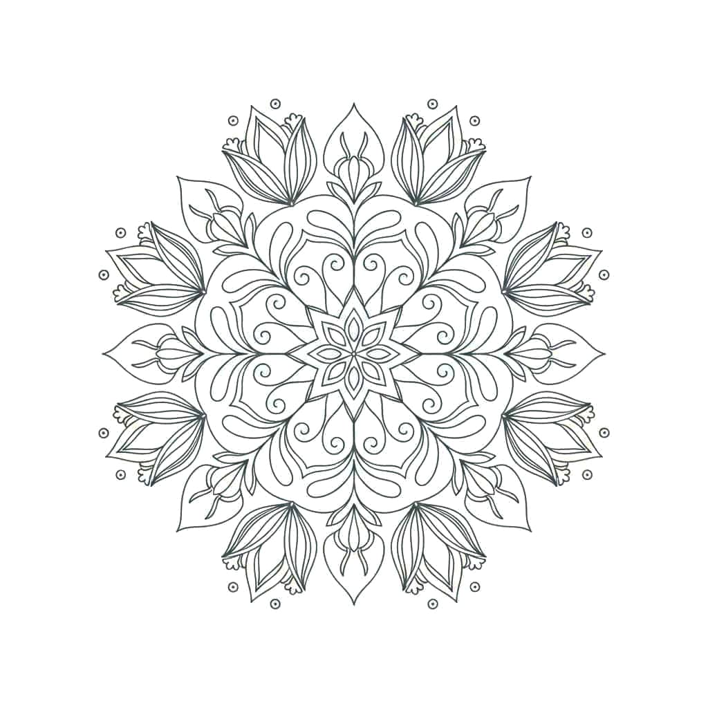Quietlux Intricate Mandala Template Mandalas