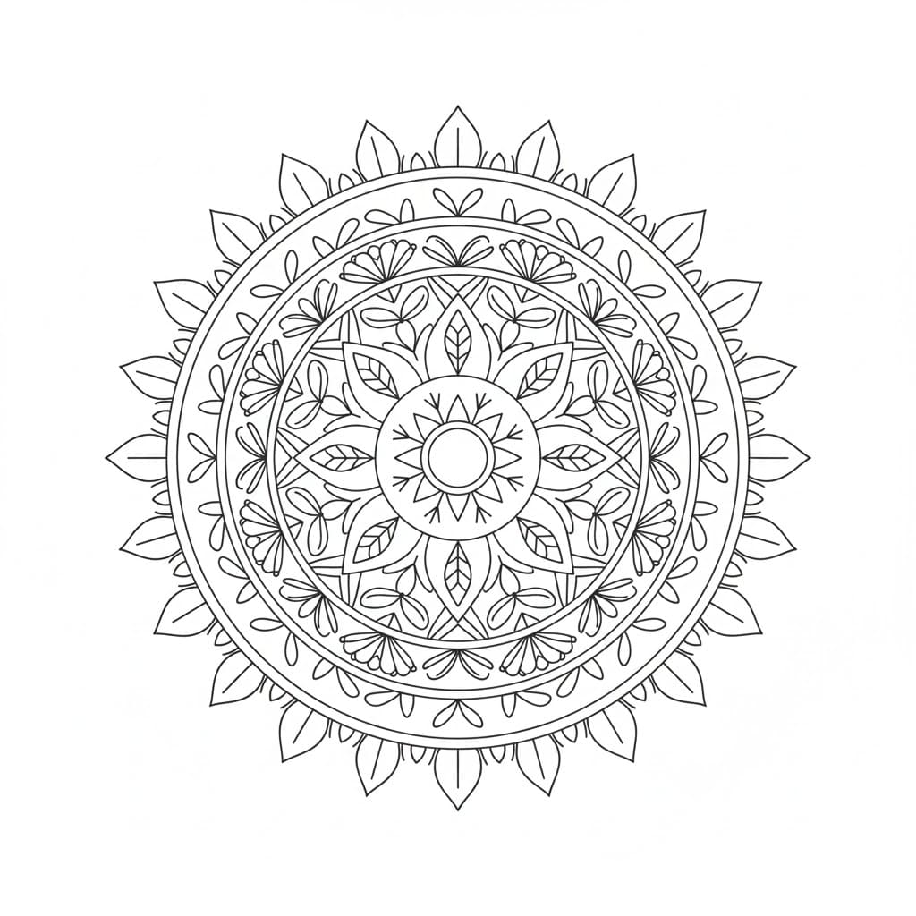 Rooted Spirit Tribal Mandala Template Mandalas