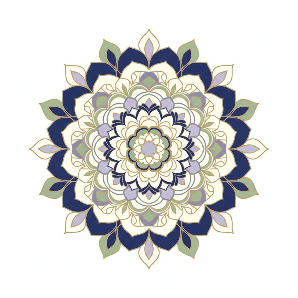 Sacred Layered Mandala Template Mandalas