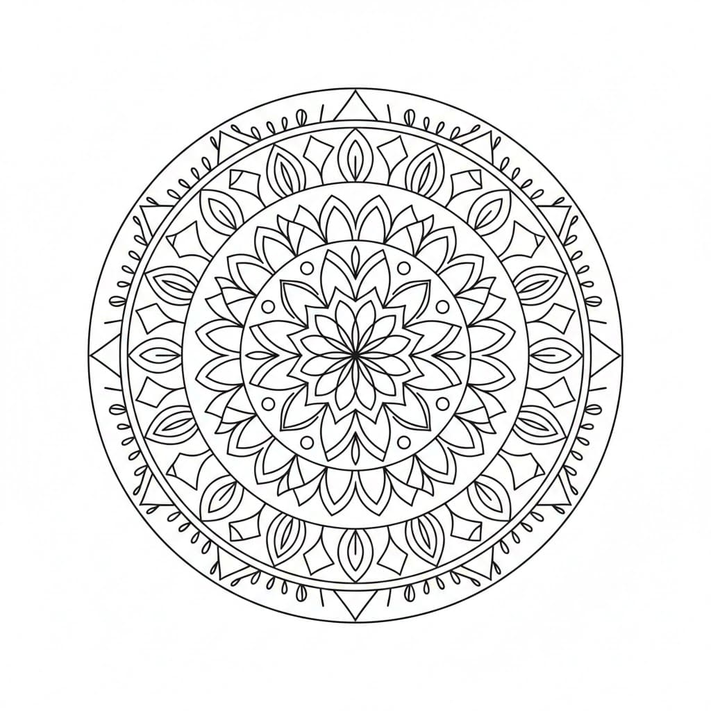 Sacred Pulse Tribal Mandala Template Mandalas